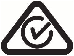 Regulatory Compliance Mark (triangle with a tick inside)